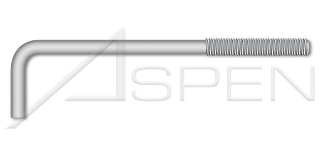 Hot Dip Galvanized Steel L-Hook Bent Anchor Foundation Bolt - Image 1