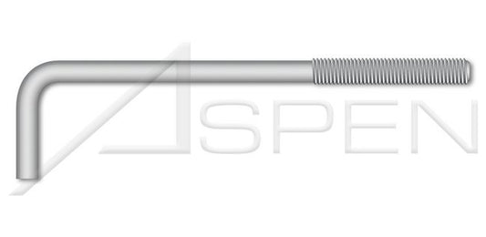 Hot Dip Galvanized Steel L-Hook Bent Anchor Foundation Bolt - Image 1