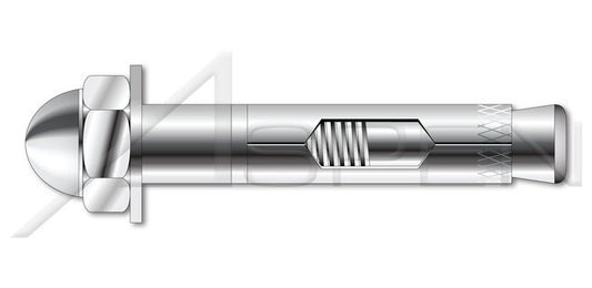 AISI 304 Stainless Steel (18-8) Acorn Sleeve Anchor - Image 1