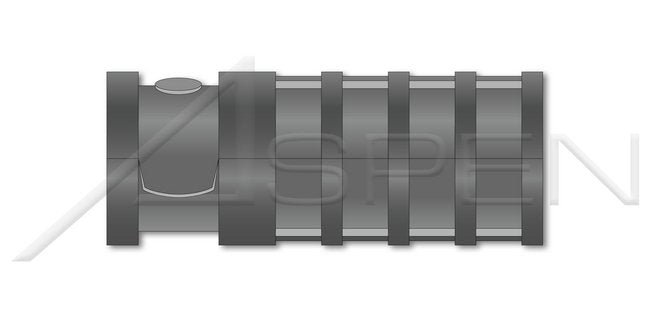 Zamac #5; Zinc Alloy Lag Short Screw Expansion Shield Anchor - Image 1