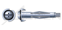 Steel Zinc Plated Long Pan Head Phillips®/Slot Combo Drive Hollow Wall Anchor