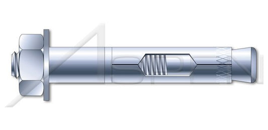 Steel Zinc Plated Hex Nut Sleeve Anchor - Image 1