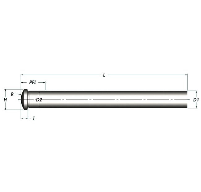 H-13 Steel Angle Pin with Radiused Heads - Industrial Grade - Image 2