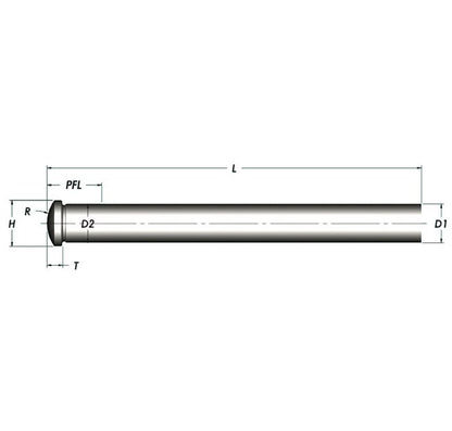 H-13 Steel Angle Pin with Radiused Heads - Industrial Grade - Image 2