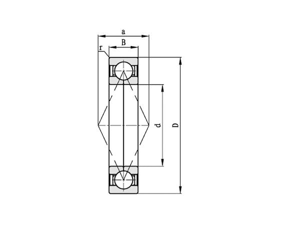Industrial Four Point Contact Ball Bearings - 110x200x38 mm - Image 2