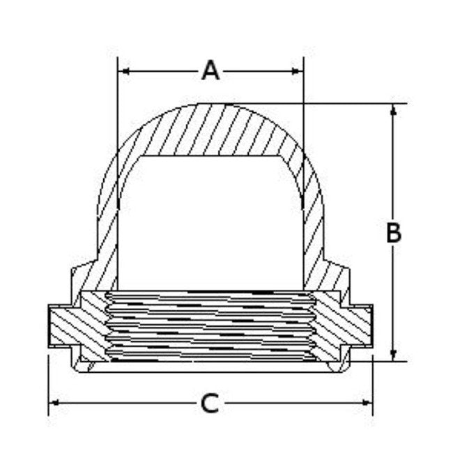 APM Hexseal® 1231/35 Standard Threaded Pushbutton Boot with Hex-Shaped Insert - Image 2