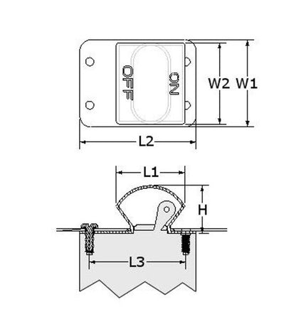 APM Hexseal® 1113/43 Standard Lever-Actuated Circuit Breaker Back-of-Panel Mounting Boot - Image 2