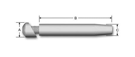 Swageless Turnbuckle Stud Assembly for Architectural Cable Railings - Image 1