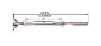 Shortie Deck Toggle Turnbuckle for Architectural Cable Railings