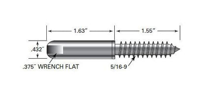 Push-LockÃ¢Â„Â¢ Stop End Fittings for Wood Posts - Image 2