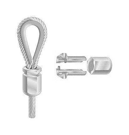 1/4 Swageless Safe-Line Wire Rope Clamp - Image 2