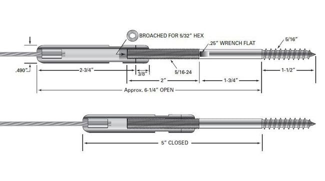Adjust-A-BodyÃ‚Â® Extended Hanger Bolt Tensioner - Image 2