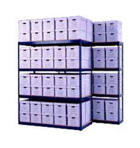 69 x 15 x 108 Inch (in) Size Single Width Archive Shelving for Record Storage Box without Part Body