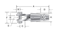 Naval Bronze Closed Body Double Clevis Turnbuckle for Architectural Cable Railings