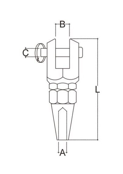 316 Stainless Steel Swageless Jaw for Wire Rope - Image 3