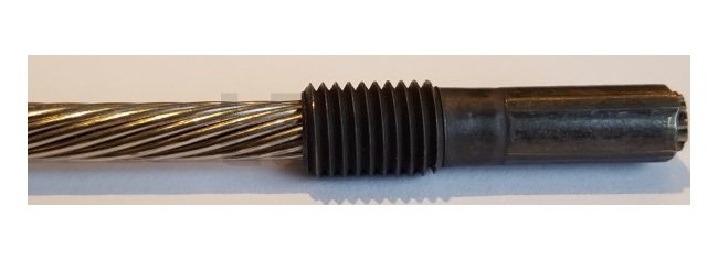 Invisiware Swaging Stud for 1/4" Wire Rope - Image 1