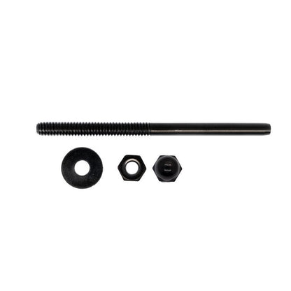Black Oxide Stud with Flat Washer and Hex Nut - Image 2