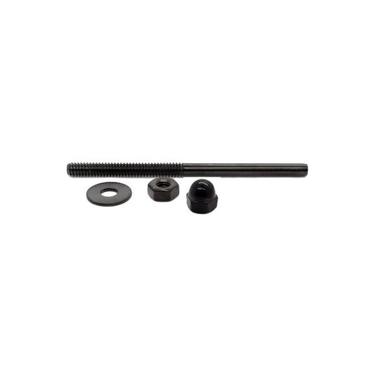 Black Oxide Stud with Flat Washer and Hex Nut - Image 1