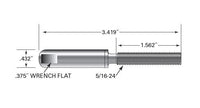 Stainless Steel Push-Lock Swageless Stud for 1/8" Cable