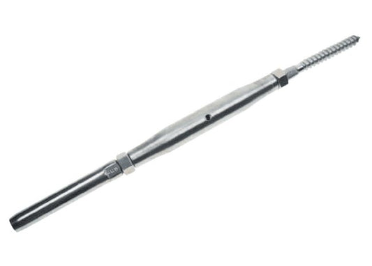 Turnbuckles: Machined Stainless Steel T316 - Lag & Swage Stud - Image 1