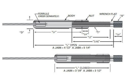 Adjust-A-BodyÃ‚Â® Turnbuckle with Concrete Anchor Bolt Tensioner - Image 2
