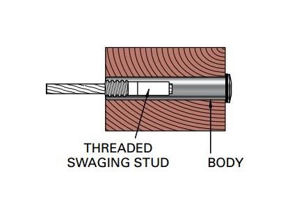 Stainless Steel Cable Railing Receiver - Image 2
