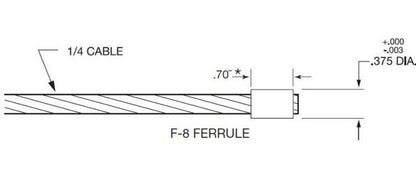 Stainless Steel Type 316 Ferrule for Architectural Cable Railings - Image 2