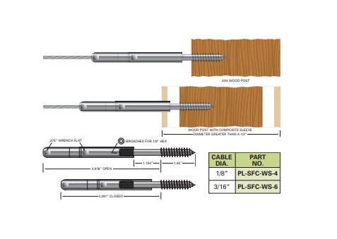 Push-Lock Swageless Stud for Architectural Cable Railings - Image 2