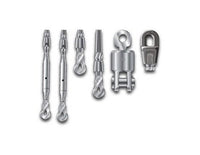 Aluminum Clevis Fitting with Sister Hook for 9/16" Rope