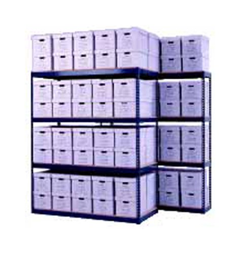 42 x 30 x 60 Inch (in) Size Double Width Archive Shelving for Record Storage Box - Image 1