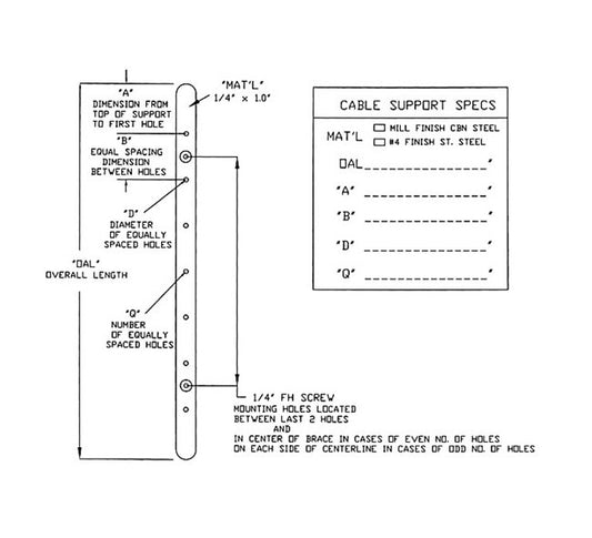 Steel Cable Support Bracket - Image 1