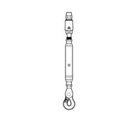 Naval Brass Closed Body Turnbuckle with Sister Hook