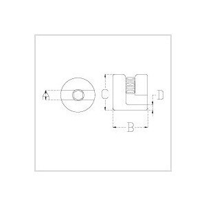 Adjustable Cross Cable Clip - Architectural Railing Component - Image 2