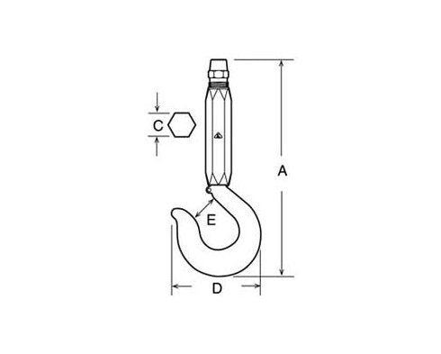 Electroline Non-Bearing Swivel Hook Socket Fitting - Image 2