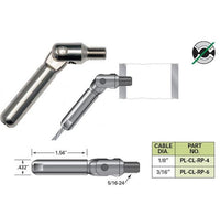 Push-Lock Cable Railing Stop End Fittings