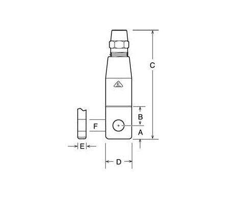 Self-Colored Steel Machined Eye Socket Fitting for 7/8" Wire Rope - Electroline Series - Image 2