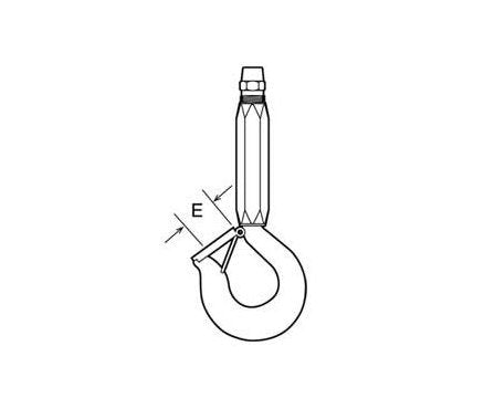 Wire Rope Safety Latch Kit - 1/2-Inch Throat Size - Image 2
