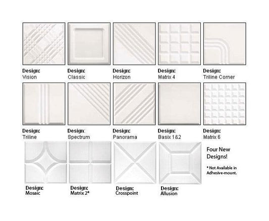 Artex Contour 1-3/4 Inch (in) Thickness Adhesive Ceiling Tile - Image 1