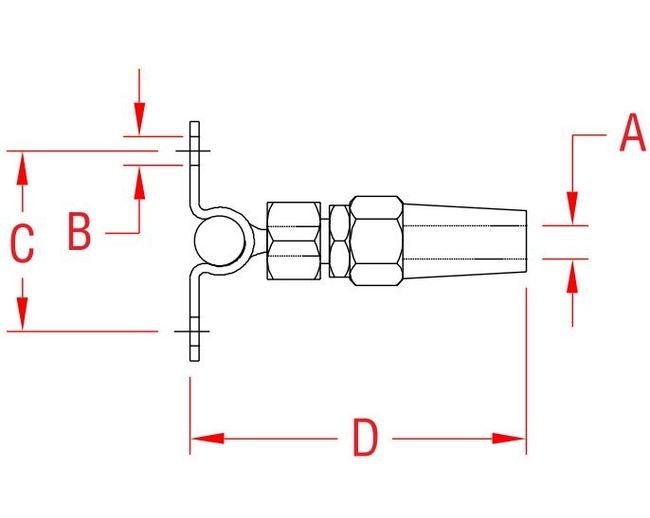 Stainless Steel Quick Attach Wall Toggle - Wire Rope Fitting - Image 2