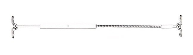 Deck Toggle Smooth Line Turnbuckle - 8" Open, 6-5/16" Closed - Image 3