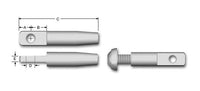 Swageless Fixed Eye with Eye Post Assembly - Wire Rope Fitting