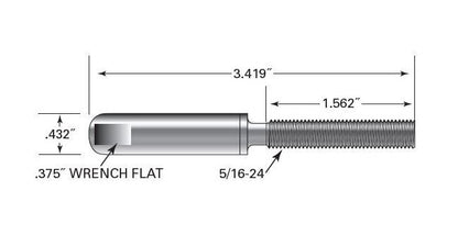 Stainless Steel 316 Push-Lock Swageless Stud for Cable Railings - Image 1