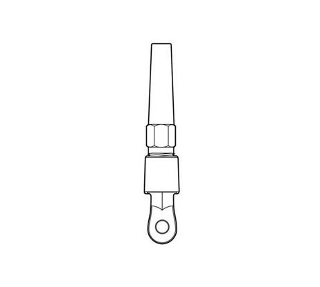 Aluminum Clevis Fitting for 3/8" Kevlar Rope - Image 2