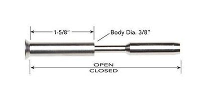 Bevel Threaded Terminal Tuner Turnbuckle 3/16" - 1/4"-28 R.H. - Image 1