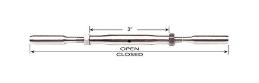 Classic Shortie Swage Turnbuckle - Image 1