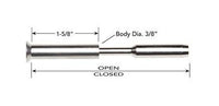Premium Bevel Terminal Tuner Turnbuckle - 1/8" Wire Rope, Hand Swage