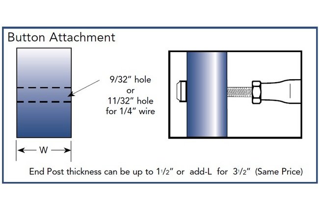 Smooth Line Turnbuckle Cable Railing - Button Hand Crimp - Image 2