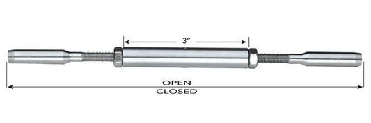 Swage Turnbuckle Assembly for Cable Railing - Image 1