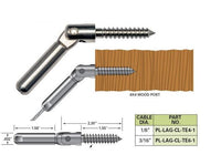 Push-LockÃ¢Â„Â¢ Lag Clevis End Fittings - Wood Post