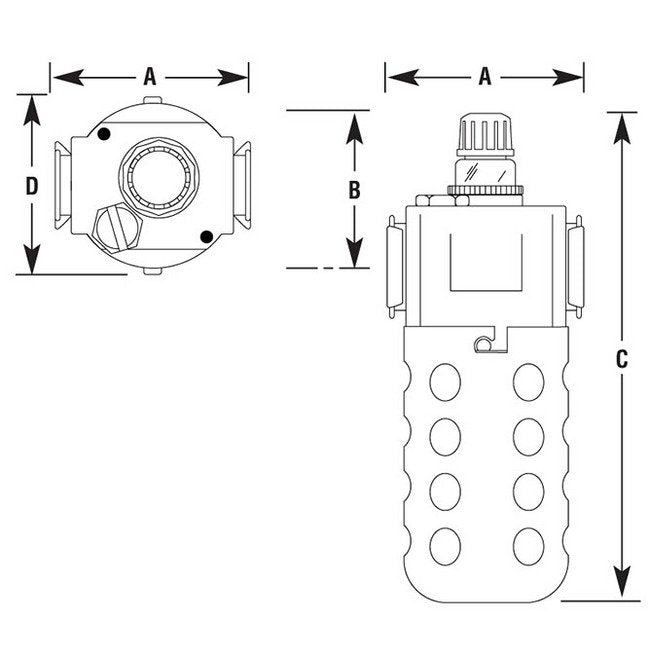 Arrow Pneumatics 1/2" Pipe Size Lubricator for Air Tools & Cylinders - Image 2